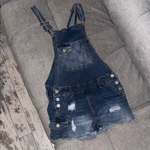 Wallflower Blue Denim Overalls